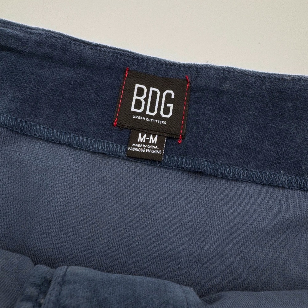 BDG Urban Outfitters Blue Corduroy Button Front A Line Mini Skirt Womens Size M - Picture 4 of 5